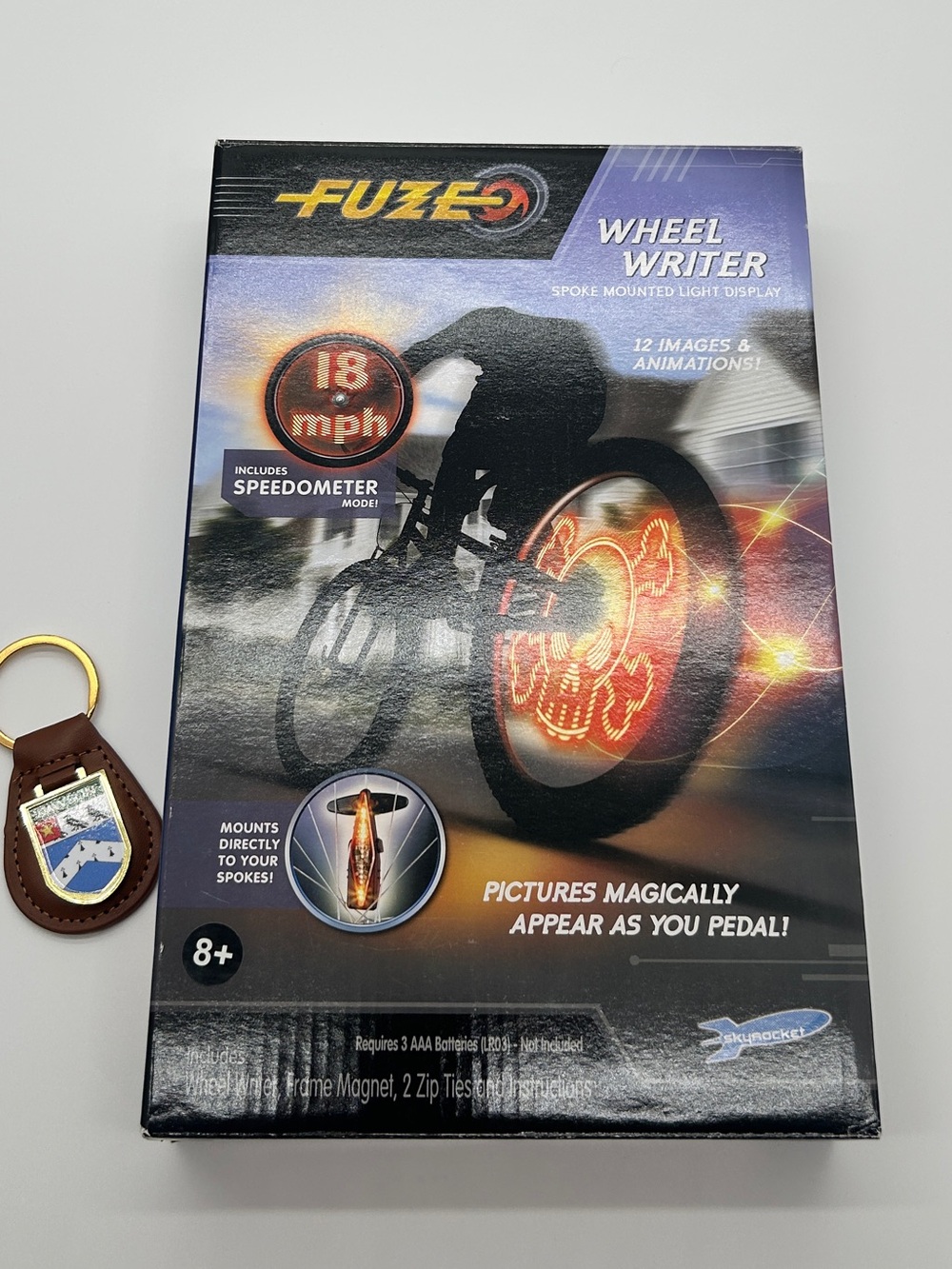 Fuze Wheel Writer Bike Spoke Mounted Light Display & Speedometer Skyrocket